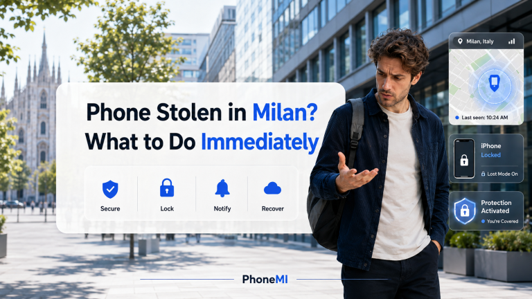 Phone Stolen in Milan: What to Do Immediately to Protect Your Data and Accounts 1 Phone Stolen in Milan: What to Do Immediately to Protect Your Data and Accounts