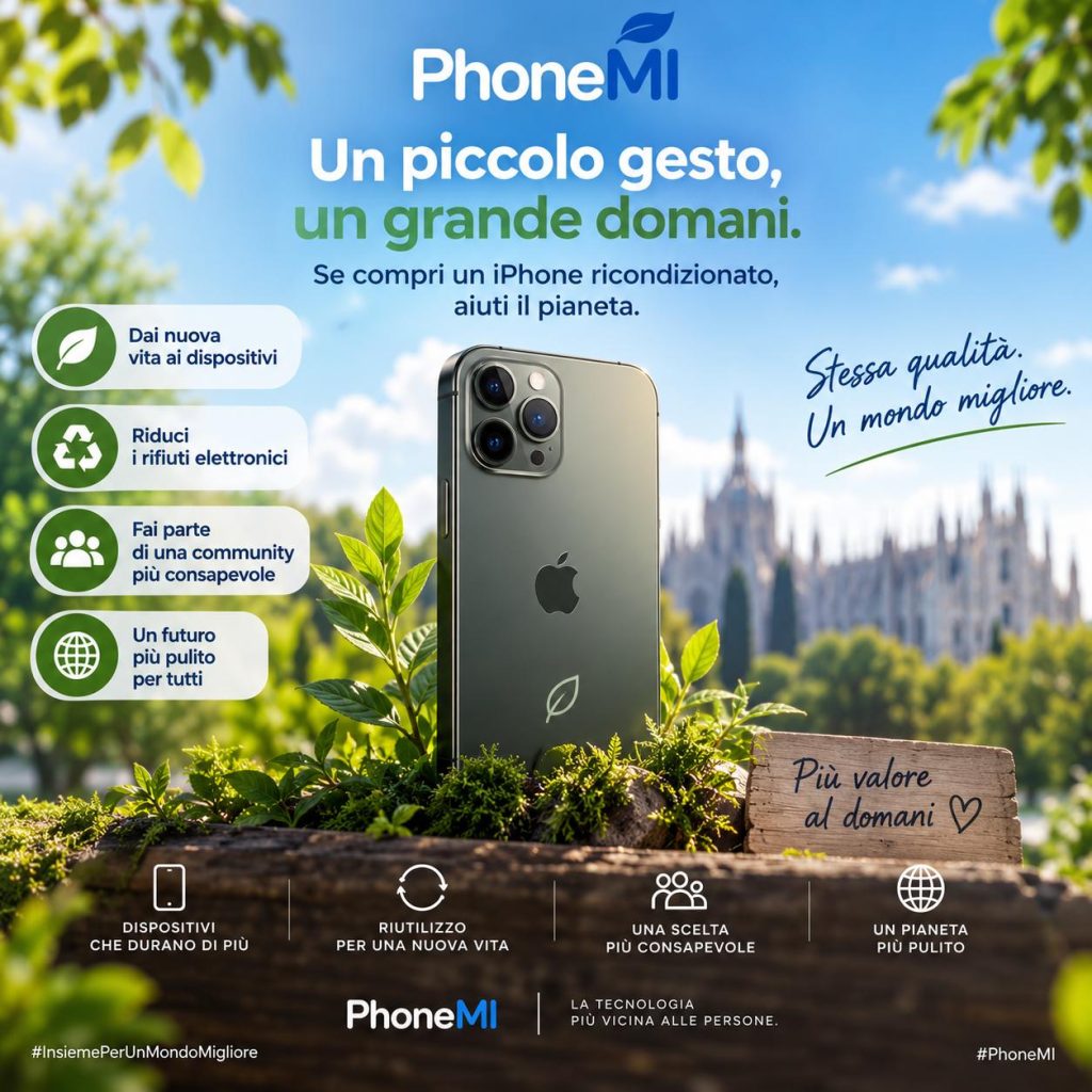 iPhone ricondizionato PhoneMI: un piccolo gesto per l&rsquo;ambiente
